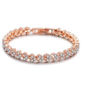 NWT Rose Gold cz Diamond Tennis 5" Bracelet ❤️‍🩹